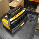 2-in-1 Portable Inverter Charger, 1200W Pure Sine Wave Inverter & 6A Rapid Charger for DeWalt 20V Battery, 6-Port DC to AC 120V Converter, 3 USB-A + 3 USB-C, 300lm LED Light for RV Camp Off-Grid