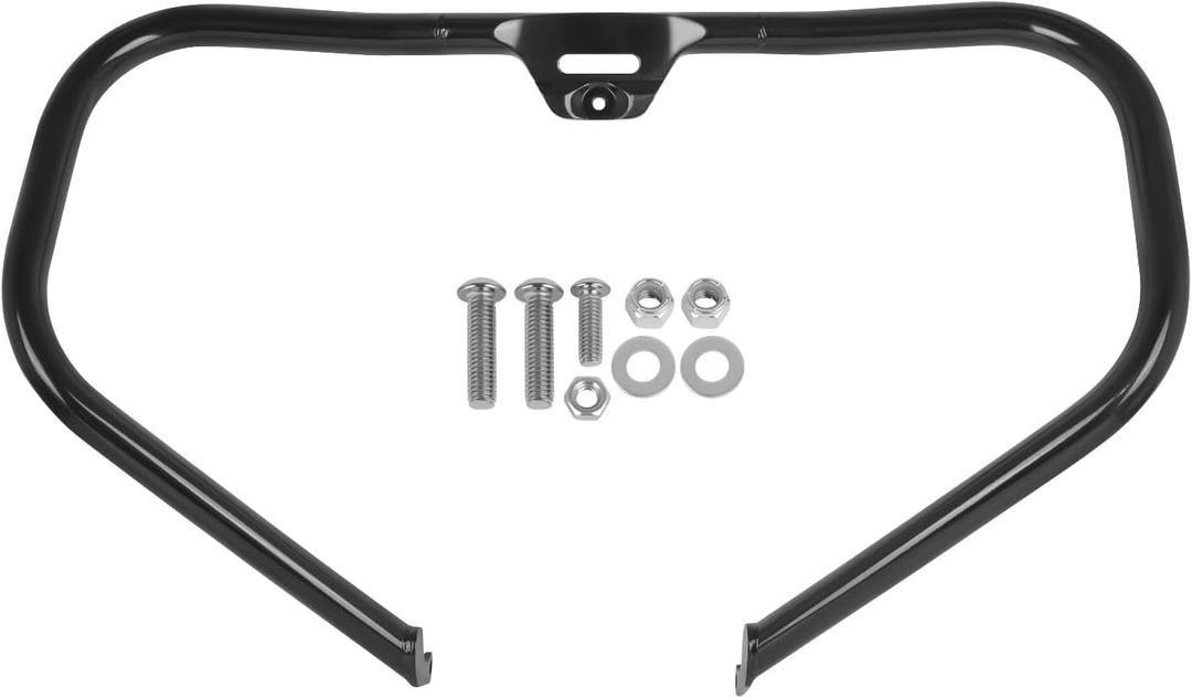 Highway Crash Bar Engine Guard Protector Compatible with Heritage Sport Glide Softail Fat Boy FLST FLSTF Street Bob Low Rider 2018-2025 (Black)