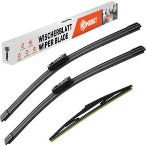 24"+18"+14" Windshield Wiper Replacement for 2017-2023 Mazda CX5 CX9 CX-5 CX-9 with Rear Wiper Blade, Original Equipment Replacement(Top Lock Set of 3)