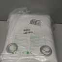 NICETOWN 100% Blackout Window Curtain Panels, Cold and Full Light Blocking Drapes with Black Liner for Nursery, 84 inches Drop Thermal Insulated Draperies (White, 2 Pieces, 52 Wide Each Panel)