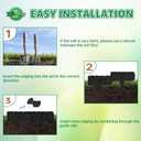 2026 New Edging for Landscaping - Garden Edging Border-4 in Tall-Plastic Stone Effect for DIY Landscape,Lawn&Flower Bed (Black, 40 Pcs)
