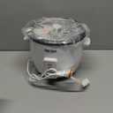 AROMA Rice Cooker, 3-Cup (Uncooked) / 6-Cup (Cooked), Small Rice Cooker, Oatmeal Cooker, Soup Maker, Auto Keep Warm, 1.5 Qt, White, ARC-363NG