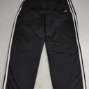 adidas Men's Essentials 3-Stripes Tricot Jogger Pants (Large Tall, Black/White)