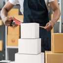 Assorted-Sizes-Shipping-Boxes-45-Pack: 6x6x6 & 8x6x6 & 11x6x6 Small-Shipping-Boxes-Mailers, White Corrugated-Cardboard-Boxes-for-Packing-Small-Business Mailing