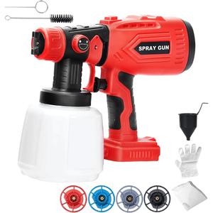 Paint Sprayer Compatible with Craftsman 20V Lithium Battery, Cordless Paint Sprayer HVLP Spray Gun with Copper Nozzle, 200W Power Easy to Clean for Home Interior,Exterior, Renovation(Tool Only)