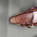 Girls Dress Shoes Toddler Princess Shoes Glitter Flower Little Girl Flats Mary Jane Heels for Party Wedding, Size 5