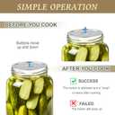 200 Pack Regular Mouth Canning Lids, 70mm/2.76 in Mason Jar Replacement Caps for Ball & Kerr Jars, Split-Type Metal Closures with Food-Grade Silicone Seal, Airtight Leak-Proof