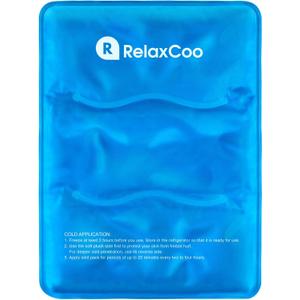 RelaxCoo Large Flexible Ice Pack for Injuries Reusable Gel, 11x14.5 Inches, Cold Compress for Hip, Shoulder, Knee, Back Pain, Swelling, Bruises, Surgery