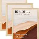 3 Pack 16x20 Frames 16x20 Poster Frame Natural Light Oak Solid Wood