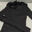 V28 Turtleneck Ribbed Sweaters for Women Cute Sexy Knitted Warm Fitted Sweater (Black)