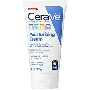 CeraVe Baby Cream, Gentle Moisturizing Cream with Hyaluronic Acid, Paraben, Phthalate, & Fragrance Free, 5 Ounce