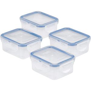 LOCK & LOCK Easy Essentials Food Storage Container Set, 4-Piece -Clear