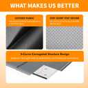 Upgraded Bunkie Board Queen Size Ultra Heavy Duty Anti-Sag Bed Support Board Under Mattress 12mm Wave-Structured Bunky Board Bunkieboards, Queen Size 60" x 80"