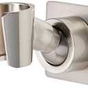 Shower Head Holder All Metal Handheld Shower Wand Bracket Adhesive Shower Wall Mount Holder Brass Shower Spray Holder Brushed Nickel, Drill Free Glue Installation