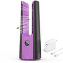 KONSIDEN Desk Fan, 13 Inch Portable Bladeless Fan, Small Quiet Table Fan with 60°Oscillating, 9 Speeds & 9H Timer, LED Display, Button Control, Easy to Clean, Personal Desktop Fan for Bedroom, Office