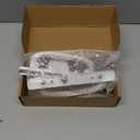 Offset Position Keyed Sliding Patio Door Handleset with Mortise Lock, 45 Keyway, 3-15/16" H.C., Fits 1-3/8" to 2" Thick Doors, Non-Handed, White Diecast