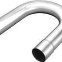 LCGP 2.25"OD U Bend Exhaust Pipe Made of High Quality Stainless Steel DIY Exhaust Pipe