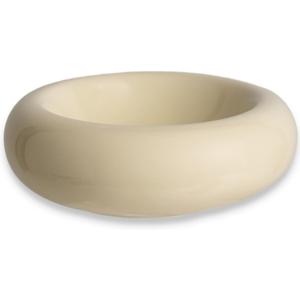 6.1 Inch Cat Bowls, 7 oz Ceramic Cat Food Bowl, Whisker Fatigue Relief Cat Bowl, Anti-Vomiting, Protect Spine, Perfect for Indoor Cats(Yellow)