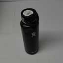 Hydro Flask Water Bottle - Insulated Stainless Steel - Wide Mouth Flex Lid, Non Spill, Leakproof and Refillable in 40 Oz (Black)