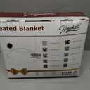 Homemate Heated Blanket Electric Twin Size - 62x84 Heating Blanket with 10 Fast Heat Levels 8 Hours Auto Off Ultra Soft Cozy Flannel Over-Heated Protection ETL Certification Keep Warming in Home