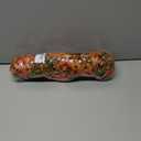 HyeFlora Artificial Flowers for Outdoors Fall Decoration, 2Pcs Fall Orange Yellow Hanging Flowers with Autumn Eucalyptus Leaves Faux Silk Flower Decor for Home Porch Patio Balcony Planter Yard