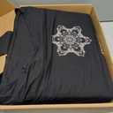 Acupressure Mat and Pillow Set - Full Body Pro Kit for Stress Relief, Muscle Relaxation & Pain Relief - Natural Eco-Friendly Linen & Coconut Fiber Mat - Includes Carrying Bag (Black)