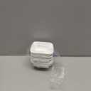 Ultra-Strong 3 Oz 6 Pack Ceramic Dip Bowls Set, Mini Bowl Soy Sauce Plate, Condiment Server, Can be Used for Ketchup, Vinegar,BBQ and Party Dinner (Square 6 Pcs)