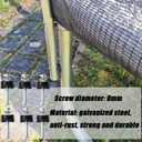 Trampoline Accessories Trampoline Screws Screws to fix The Trampoline Suitable for Large Trampolines(Long Screw 8mm-4pack)
