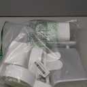 Rabbit Feeder for Cage, Hanging Automatic Cat Feeder and Water Dispenser, Ferret Cage Accessories, Food Water Bowl for Cats Rabbit Guinea Pig Cages(Cage Grid Spacing Over 1.2'') (White Green)