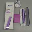 Aquasonic Vibe Series Ultra-Whitening Toothbrush  ADA Accepted Electric Toothbrush - 8 Brush Heads & Travel Case  40,000 VPM Motor & Wireless Charging - 4 Modes w Smart Timer  Satin Violet
