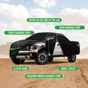 All Weather Protection Car Cover, Compatible with 2001-2023 Ford F150 F250 F350 Raptor, 210T 6-Layer Professional Outdoor Full Car Cover with Combination Lock and Large Storage Bag