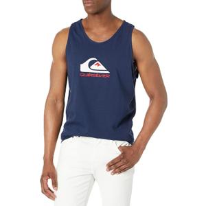 Quiksilver Men's Mw Logo Sleeveless Tank Top Tee Shirt (Large, Navy Blazer) Quiksilver Men's Mw Logo Sleeveless Tank Top Tee Shirt (Large, Navy Blazer)
