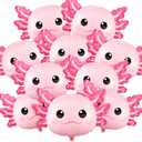 34 Inch Axolotl Birthday Party Decorations Aluminum Foil Axolotl Balloon Inflatable Summer Party Supplies for Beach Themed Favor(Pink)