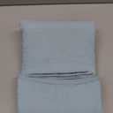 WINLIFE 100% Cotton Quilted Pillow Sham Floral Printed Pillow Cover (Standard, Aqua Blue) (26" x 20" (Pack of 2))