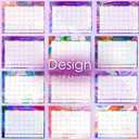 Gannyfer Desk Calendar 2026-2027 - 18 Month Large Desk Calendar 2026, Use January 2026 to Jun 2027, 22" x 17" Desktop Pad Calendar, Office Supplies Perfect for Planning and Organizing In Your Home, School or Office