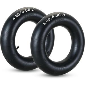 2 Pack 4.80/4.00-8 Inner Tube | Durable Replacement Tire Tubes with TR-13 Straight Valve Stem for Go Karts, ATVs (4.80/4.00-8, TR13)