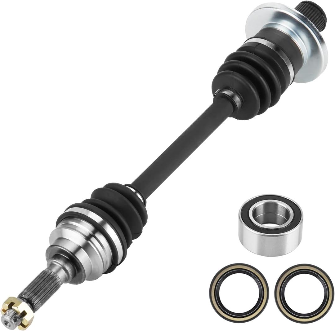 Rear Left or Right CV Axle & Wheel Bearing Kit for Suzuki King Quad 450/500/700/750 2006 2007 2008 2009 2010-2022, 1 CV Axle and 1 Wheel Bearing