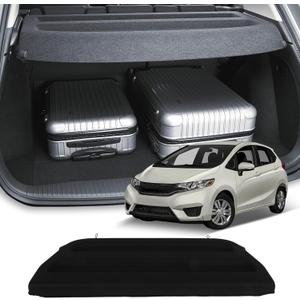Cargo Cover for 2015-2020 Fit for Honda Fit 1.5L Retractable Rear Trunk Cargo Shade Luggage Security Cover Shielding Waterproof (41.7 In)