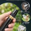 Home High-Pressure Car Wash Water Gun with Booster Nozzle and Hose,Heavy Duty Adjustable Twist Hose Nozzle Jet Sweeper Nozzle for Watering Plants and Vegetables(3PCS)
