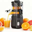 Electric Citrus Juicer, Hand-Free Citrus Juicer Machine with Cleaning Brush, High-Performance Automatic juice press for Lemon, Lime, Grapefruit, Pomegranate, Easy to clean