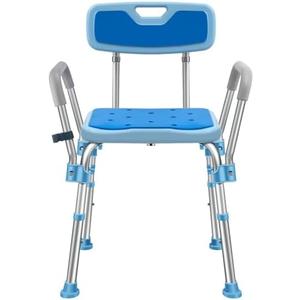 Brosive Shower Chair for Inside Shower,Shower Bench for Elderly and Disabled Heavy Duty Shower Seat Bath Chair with Arms and Back,Bathroom Chair for Bathtub Shower Chairs for Seniors for Shower Stall