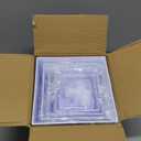 IANFAN 6 Pcs Buffet Risers, Food Risers for Buffet Table, White Acrylic Cube Boxes Display with Hollow Bottoms Display Stand Shelf for Party Cake Dessert Catering Jewelry Collectibles (3"4"5"6"7"8'')