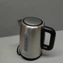 Amazon Basics Electric Stainless Steel Kettle for Tea and Coffee, BPA-Free, Fast Boiling, Auto Shut-Off, Boil-Dry Protection, 1.7 Liter, 1500W, Black and Silver