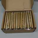 Plustool 30Pack 3''Hole Centers Gold Cabinet Handles-Brushed Brass Cabinet Pulls Gold Dresser Drawer Pulls-Stainless Steel Door Hardware for Kitchen Bathroom Bedroom Furniture-5''Overall Length