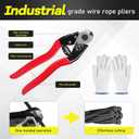 550FT 1/8" Black Stainless Steel Cable,T316 Wire Rope Cable for Deck Cable Railing Kit, Black Stainless Steel Cable Railing with Cutter, 7x7 Strands Construction Braided Stainless Wire with Cutter