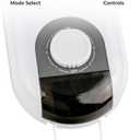 COMFORT ZONE Oscillating Wall Mount Fan with Adjustable Vertical Tilt, 16 inch, 3 Speed, Metal Grille, 90 Degree Oscillation, Ideal for Home, Bedroom, Gym or Office, White