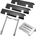 Grill Replacement Kit for Weber Spirit 2 Parts, 7635 Flavorizer Bars 69785 Burner Tube and 67060 Heat Deflector for Weber GS4 Spirit II E210 E220 S210 S220 Gas Grills, for Weber GS4 Grill Parts