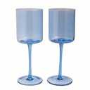 Core Home Wine Glass Set- Blue, 2 pk / 14 oz