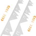 Stove Gap Covers Stainless Steel, 2 Pack Stove Gap Filler Easy Retractable Length 13.8" to 27.5", Width 0.79" ALMCALS Stove Gap Guards Range Trim Kit, Heat Resistant Guard Between Stove Top & Counter
