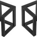 MBQQ Furniture Legs H15.7 xW17.7(2pcs) Rustic Decory Right Angle Shape Table Legs,Heavy Duty Metal Desk Legs,Dining Table Legs,Industrial Modern,DIY Iron Legs